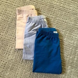 Hanna Andersson Kids Leggings Set - Pink, Light Purple, Blue